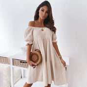 Schulterfreies Sommerkleid