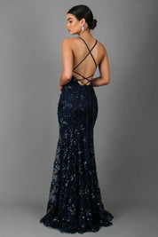 Elegantes Glitzer Abendkleid