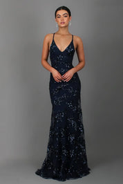 Elegantes Glitzer Abendkleid