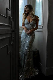 Elegantes Glitzer Abendkleid