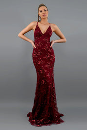 Elegantes Glitzer Abendkleid