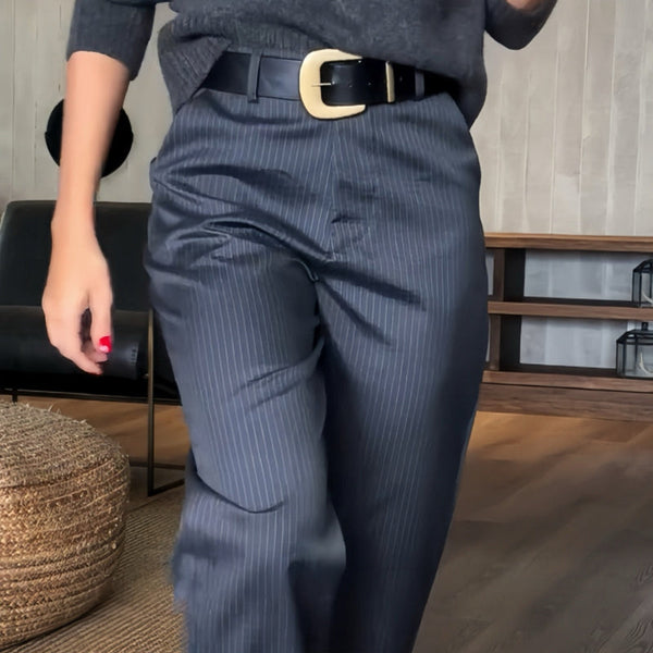 Gestreifte Business Anzughose