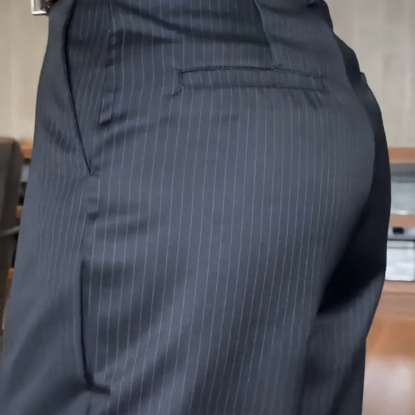 Gestreifte Business Anzughose