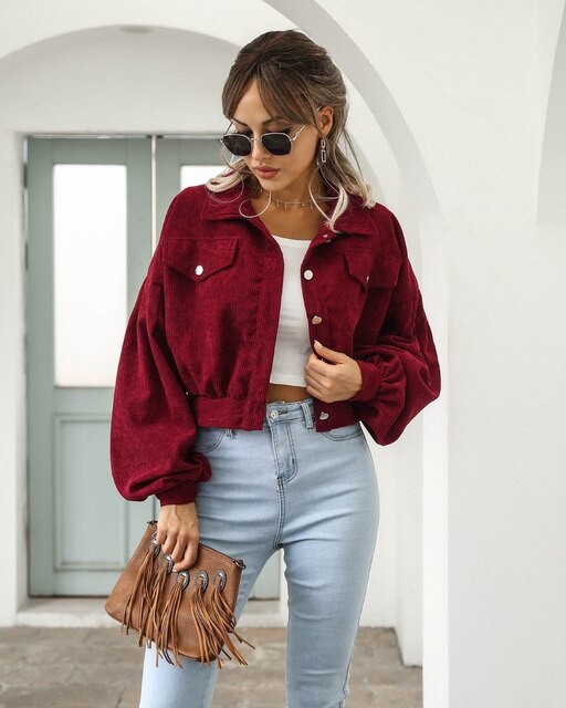 Gekürzte und modische Damen Winterjacke