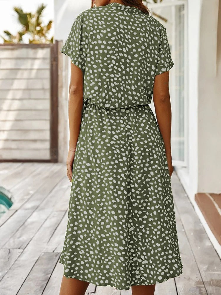 Bequemes Bedrucktes Sommerkleid
