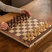 Magnetisches Holz Klappschachspiel