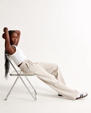 Elegante Damenhose mit geradem Bein