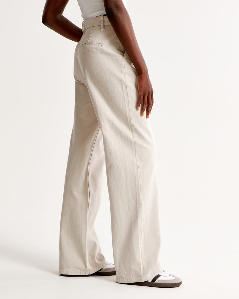 Elegante Damenhose mit geradem Bein