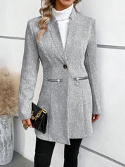 Moderner kragenloser Blazer