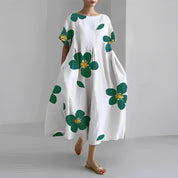 Boho Blumenkleid, Weites Kleid