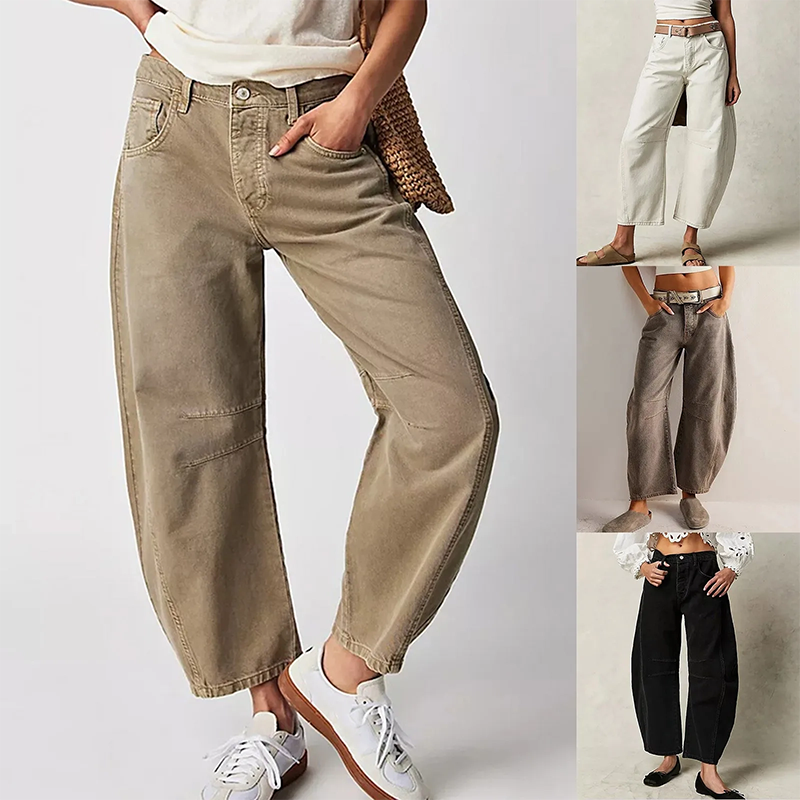 Weites Bein Sommer Jeans