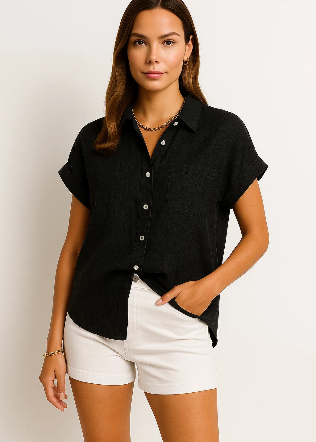Leichte_Kurzarmbluse_Damen_Black.webp