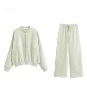 Set aus lockerer Jacke und Hose