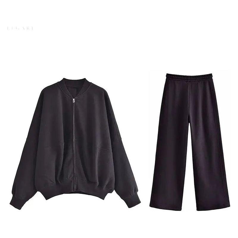 Set aus lockerer Jacke und Hose