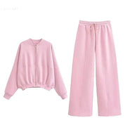 Set aus lockerer Jacke und Hose