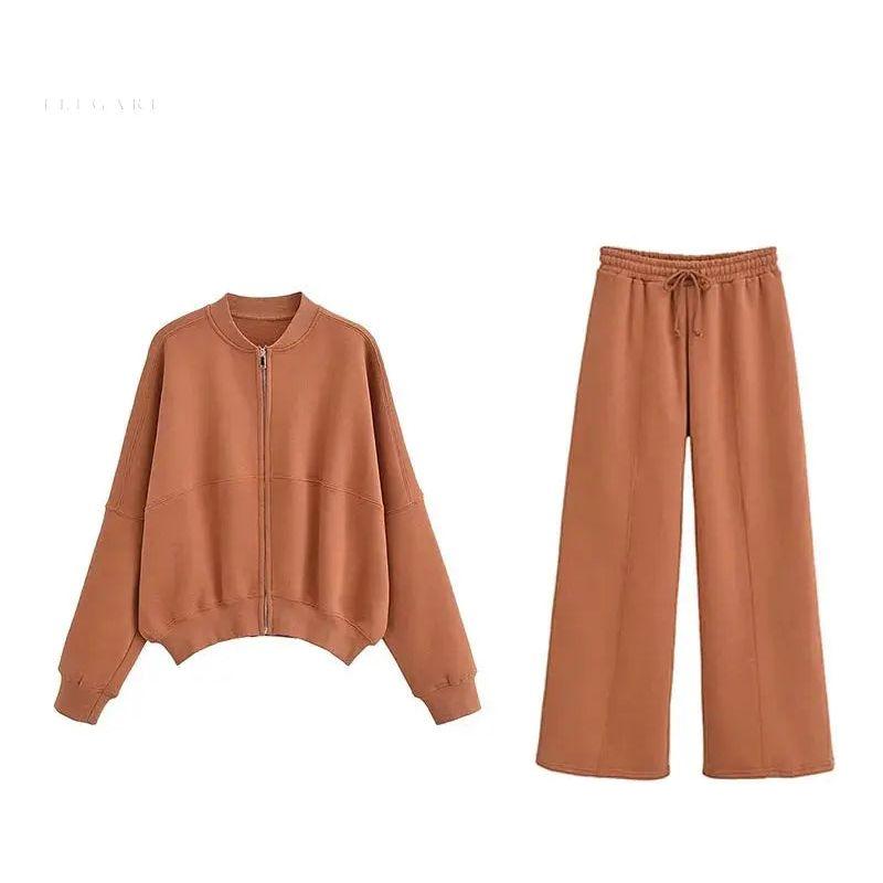 Set aus lockerer Jacke und Hose