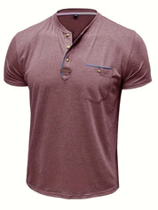 Lässiges T-Shirt mit Brusttasche