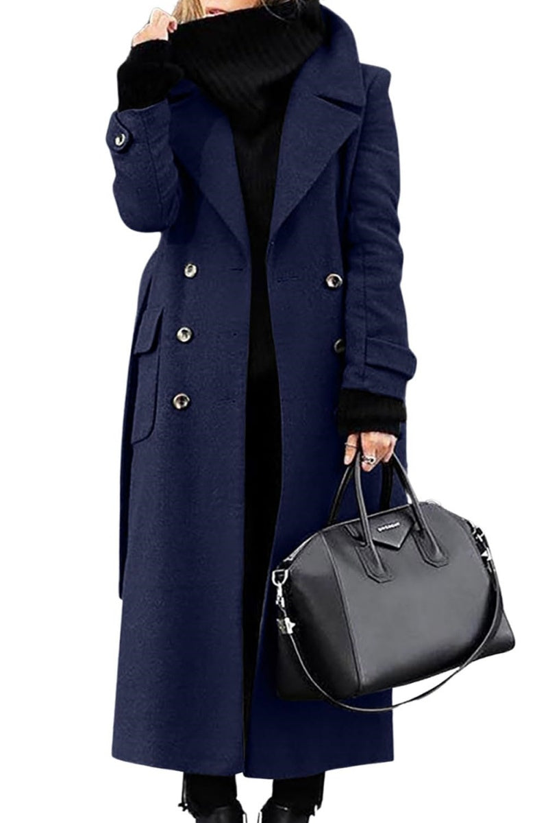 Langer Warmer Damen Cabanmantel