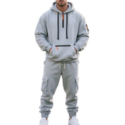Sportliches Herren Hoodie Set mit Taschen