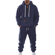 Sportliches Herren Hoodie Set mit Taschen