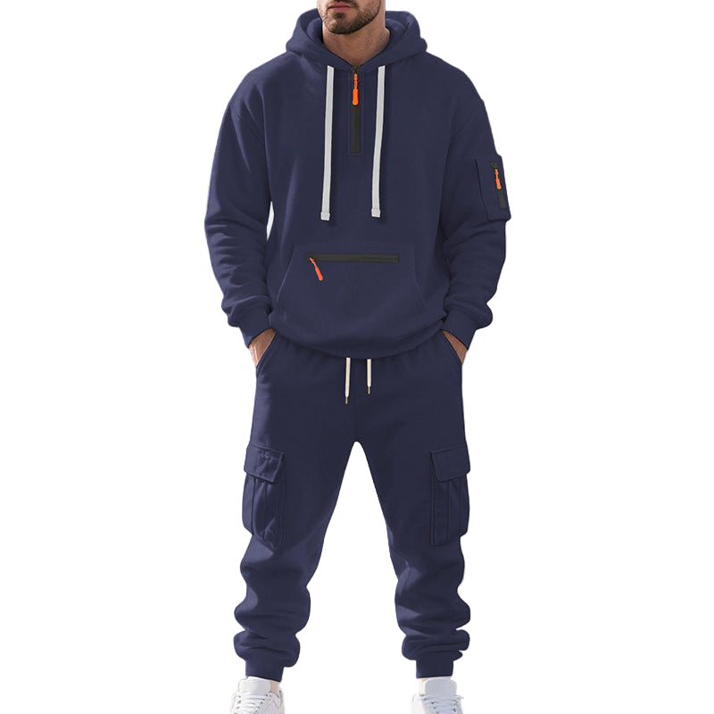 Sportliches Herren Hoodie Set mit Taschen
