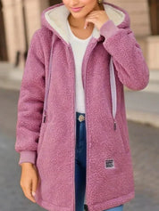 Damen Winter Hoodie Lang