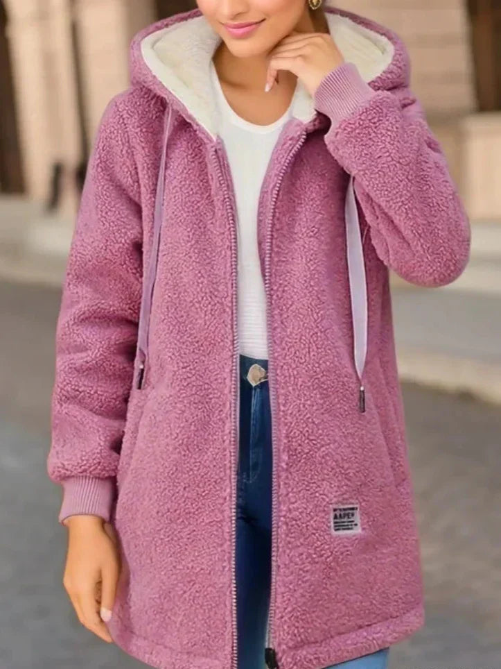 Damen Winter Hoodie Lang