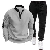 Herren Half-Zip Sweatshirt Jogginganzug Set
