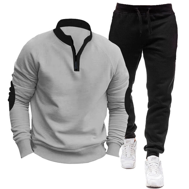Herren Half-Zip Sweatshirt Jogginganzug Set