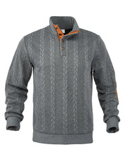 Herren Strickpullover mit hohem Kragen und Muster