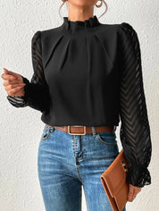 Elegante Gemusterte Bluse