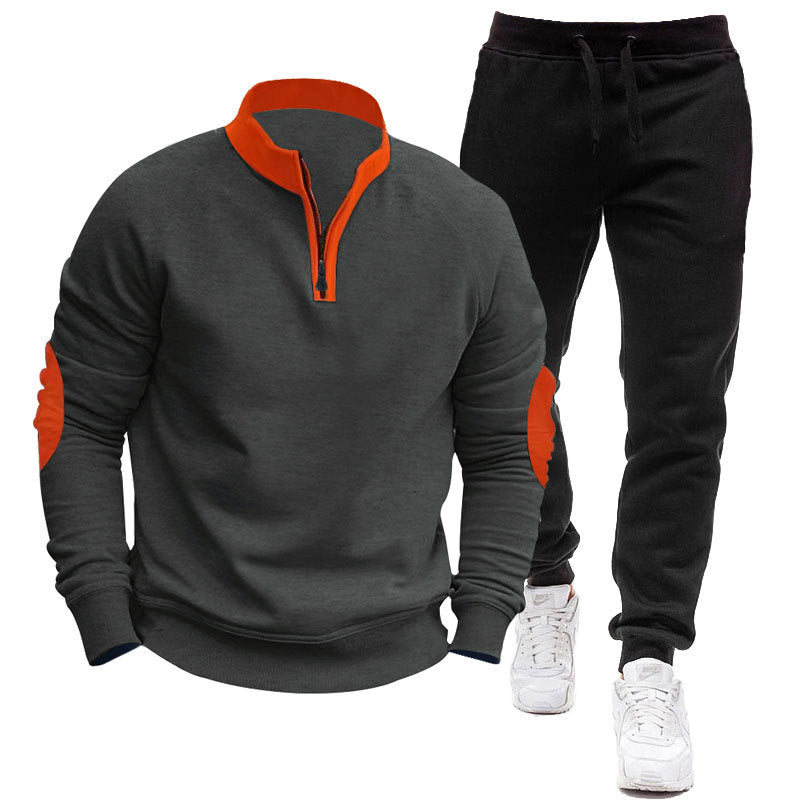 Herren Half-Zip Sweatshirt Jogginganzug Set