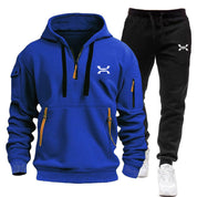 Herren Hoodie Jogginganzug Set mit Taschen