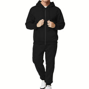 Herren Sportliches Hoodie Jogginganzug Set