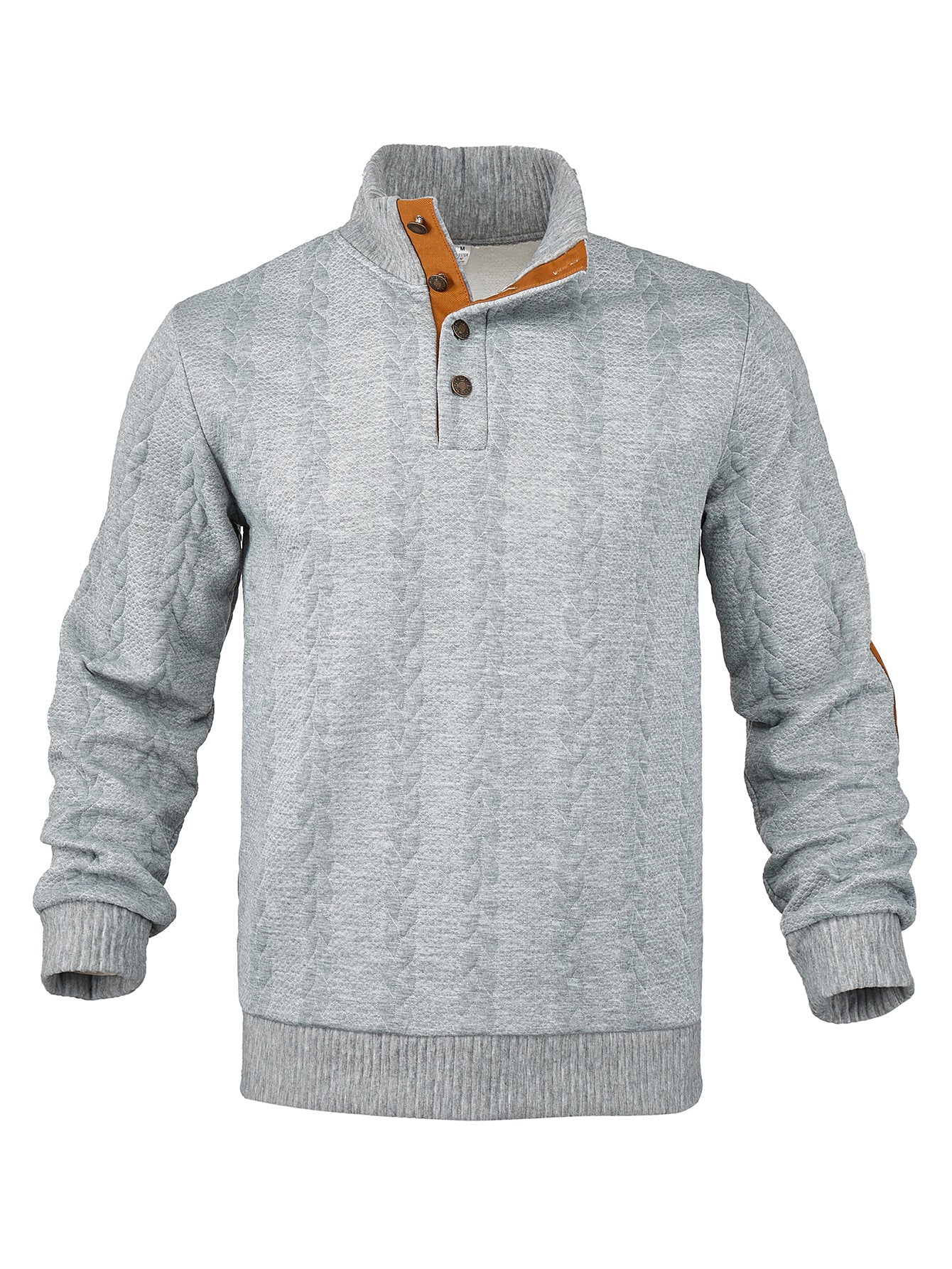 Herren Strickpullover mit hohem Kragen und Muster