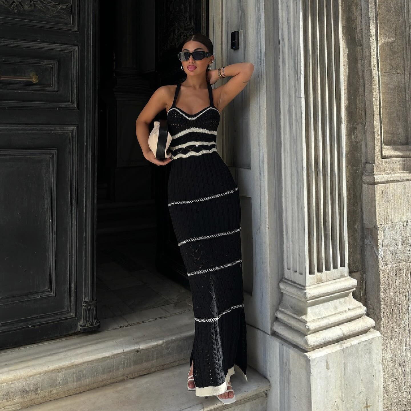 Elegantes ärmelloses Maxikleid