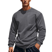 Stylisches Herren Sweatshirt mit Brusttasche