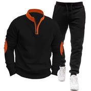 Herren Half-Zip Sweatshirt Jogginganzug Set