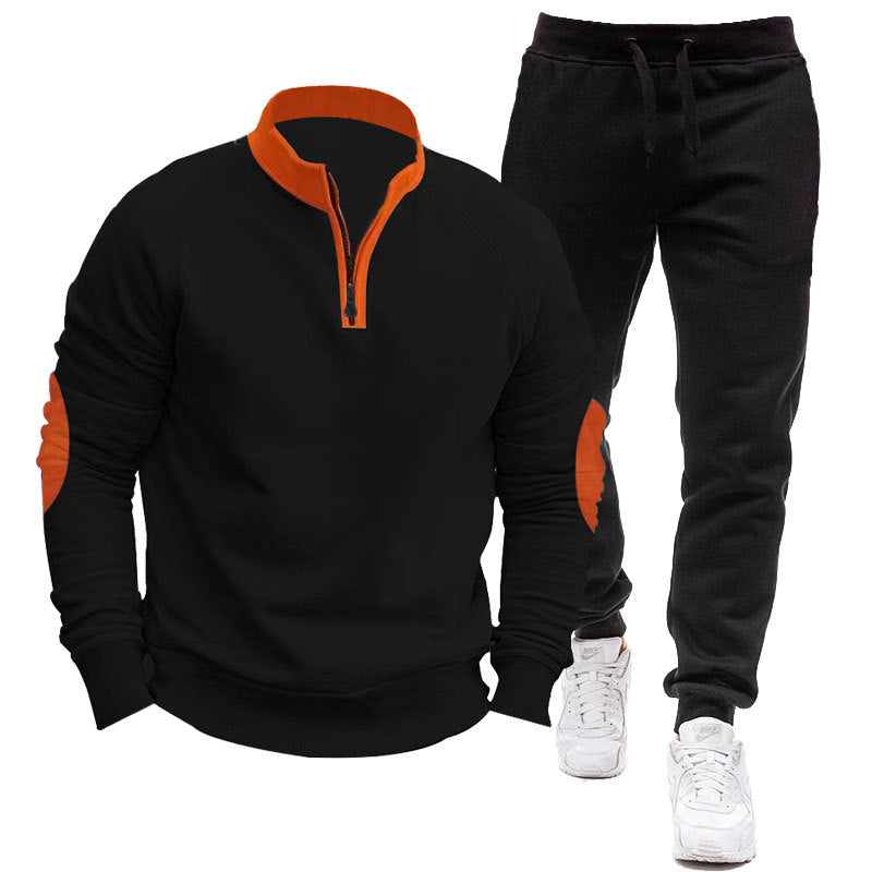 Herren Half-Zip Sweatshirt Jogginganzug Set