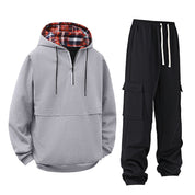 Herren Hoodie Set mit Cargo Hose