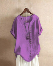 Bequem Kurzarm Bluse