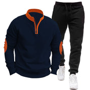 Herren Half-Zip Sweatshirt Jogginganzug Set