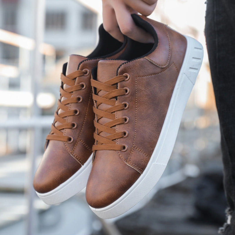 Hochwertige Herren Leder Sneaker