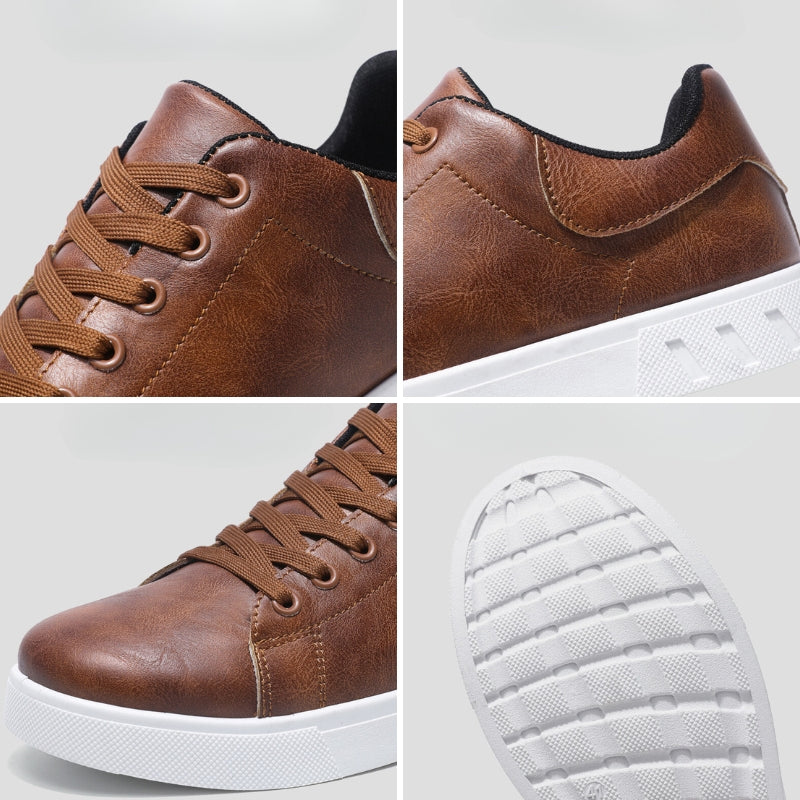 Hochwertige Herren Leder Sneaker