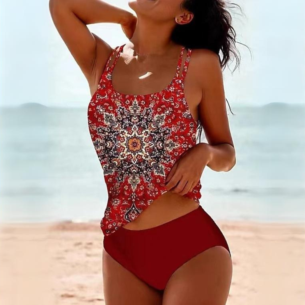 Bedruckte Bademode Bikini Set