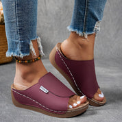Ergonomische Slip-on Keilsandalen