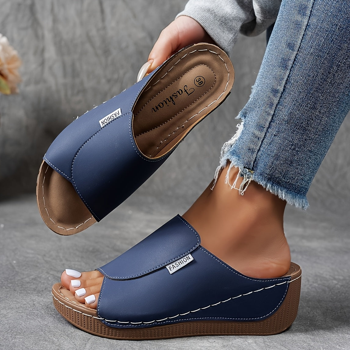 Ergonomische Slip-on Keilsandalen