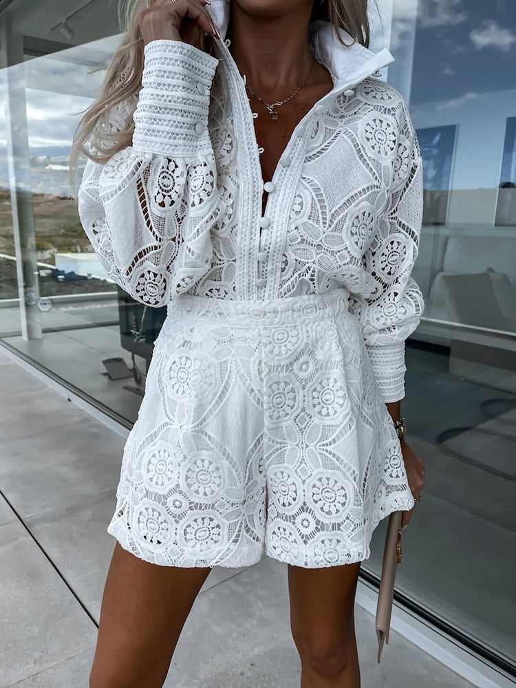 Spitzen Romper Kleid