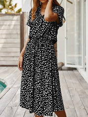 Bequemes Bedrucktes Sommerkleid