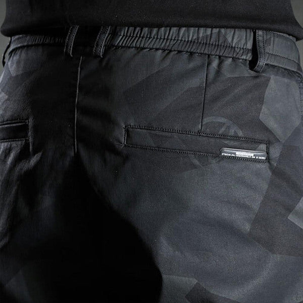 Schwarze Slim-Fit Cargohose